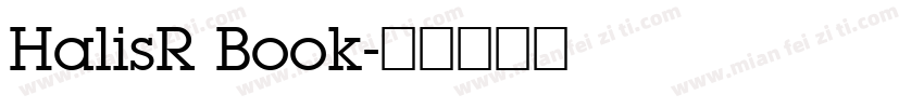 HalisR Book字体转换